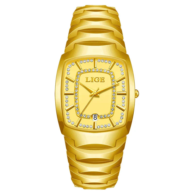 Women's White Ceramic Crystal Bracelet Watch Quartz Gift